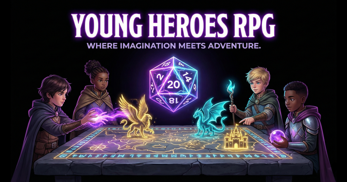 Rpg Kid Young Heroes RPG — Kid-Friendly Tabletop Role-Playing Game